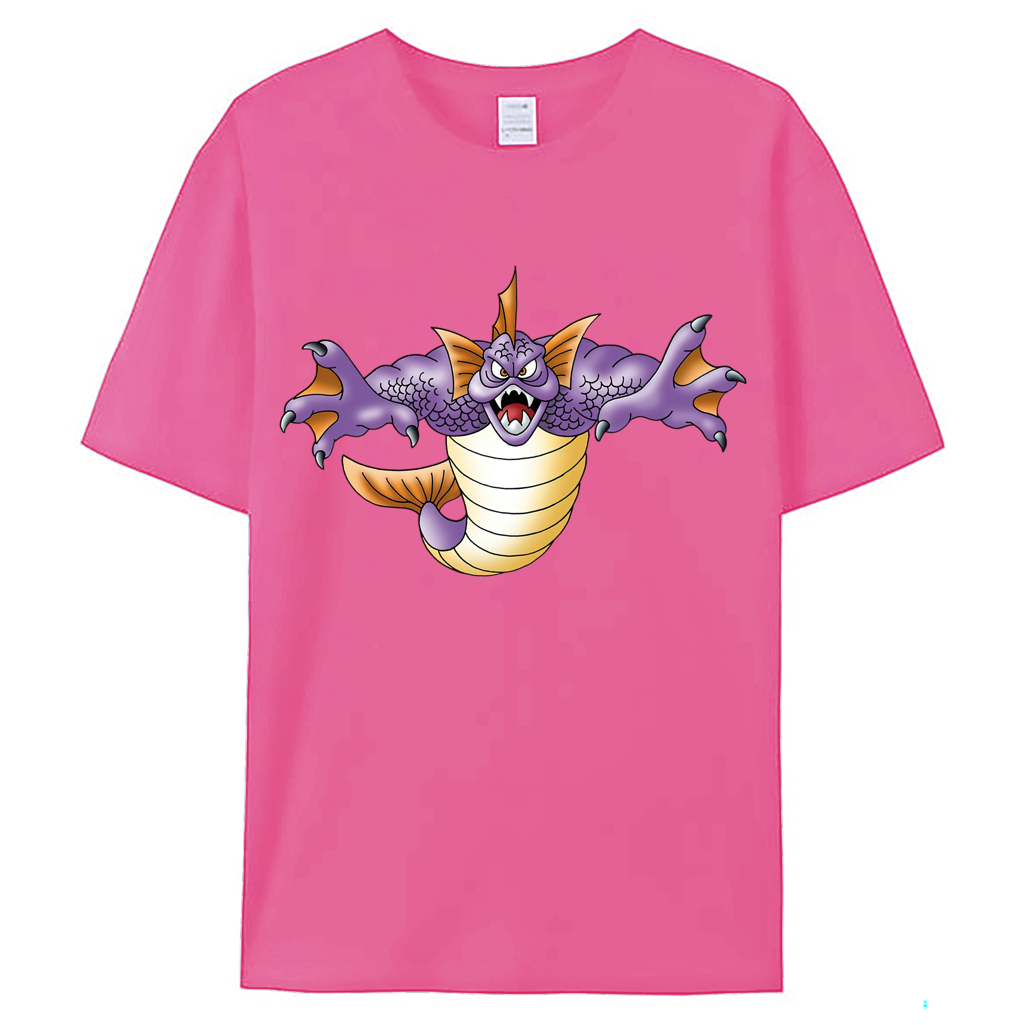 （画像用） ドラゴンクエスト Doragon Kuesuto Dragon Quest レディースカジュアルプリントTシャツ（綿100％）